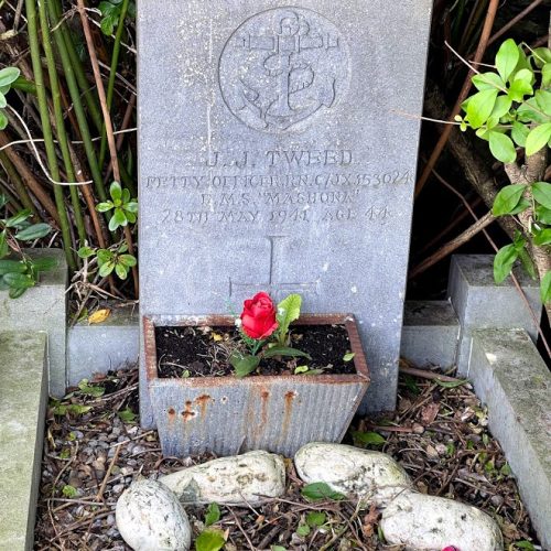 Grave of Petty Officer JJ Tweed